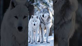 Majestic Snow Wolves A Gray Wolf Pair in the Winter Wilderness [upl. by Hazem]