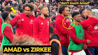 Unseen footage VIRAL Mazraoui defends Amad Diallo from their FIGHT against Zirkzee  Man Utd News [upl. by Raynah45]