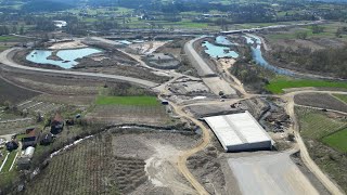 Tunel Munjino Brdo Prilipac i petlja Gorobilje Požega  dron snimak [upl. by Ardnuassac994]