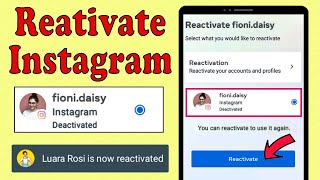 How to reactivate instagram account 2023 after temporarily deactivated  restore disabled Instagram [upl. by Imehon]