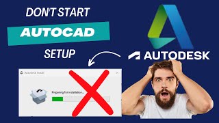 Autodesk AutoCAD installation not starting dont start autocad setup [upl. by Lucey396]