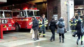 FDNY  Ladder 4  Engine 5 Acting  House Responds [upl. by Ahsenrac399]