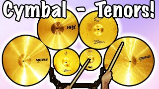 I made a set of TENOR DRUMS out of CYMBALS [upl. by Yarw]