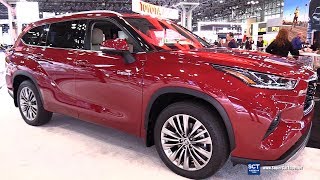 2020 Toyota Highlander Platinum  Exterior Interior Walkaround  Debut 2019 New York Auto Show [upl. by Par]