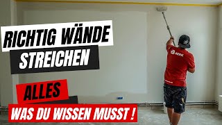 WÄNDE easy SELBER streichen 🤙🏼 ⎜Anleitung [upl. by Ida]