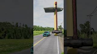 Hammer vs Cars beamngcrash [upl. by Ivers]