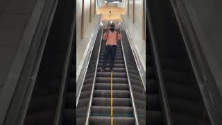 Funny escalator prank😂wait for end 😜 shorts comedy funny viral escalator [upl. by Nnawaj]