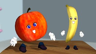 I Like to Eat Apples and Bananas Fruits Song  Nursery Rhymes with Noodle Kidz [upl. by Neslund]