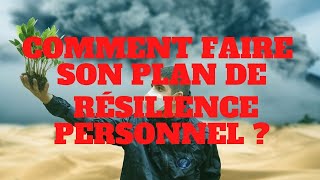 Comment faire son Plan de Résilience Personnel [upl. by Eckblad]