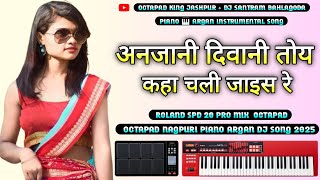 अनजानीदिवानी Piano🎹ArganOctapad Dj Remix 2025 INSTRUMENTALNagpuri Song 2023 octapad king jashpur [upl. by Rubetta140]