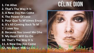 Céline Dion 2024 MIX Greatest Hits  Im Alive Thats The Way It Is A New Day Has Come The Po [upl. by Rubin]