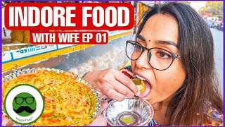 Indore Street Food with Wife EP 01  Meghdoot Chaupati  Veggie Paaji [upl. by Hills544]