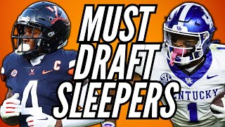 MUST DRAFT Rookie Sleepers in Dynasty Fantasy Football [upl. by Dillon730]