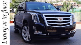 Review 2017 Cadillac Escalade  Full Interior amp Exterior Details [upl. by Ynahpets178]