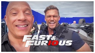 Fast amp Furious 10 Vin Diesel amp Alan Ritchson On Set 🎥 [upl. by Bahe]