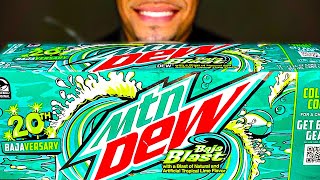 ASMR MTN DEW BAJA BLAST  CHUG DRINKING TASTE TEST REVIEW EATING MOUTH SOUNDS MUKBAN [upl. by Tloh131]