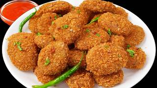 यकीन नहीं होगा लेकिन बिना MAIDA  Cornflour aur Chicken के बनाये HEALTHY PURE VEG NUGGETS  IFTAAR [upl. by Sale]