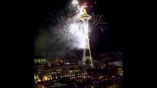 2008 New Years Fireworks at the Space Needle in Seattle [upl. by Novello]