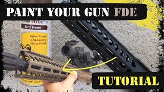 DIY  How to Color Match Magpul FDE Cerakote with Brownells Alumahyde II [upl. by Mandel920]