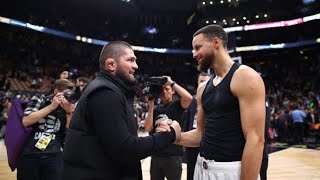 Khabib Visits Steph Curry’s House Golden State Show Down in Toronto 🔥 step back like Stephanie [upl. by Harald101]