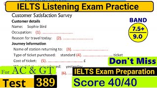 IELTS Listening Practice Test 2024 with Answers Real Exam  389 [upl. by Weisbrodt77]