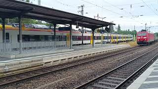 RB15954 nach Forbach und Güterzug nach Karlsruhe in Rastatt Br1440 Br185 [upl. by Dorren]