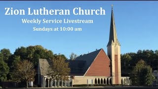 Sunday Service for January 14 2024 – Zion Lutheran Church Schenectady NY [upl. by Naihr]