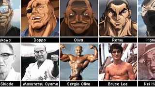 Characters Are Based on Real People  Baki the Grappler Only anime [upl. by Dnallor]