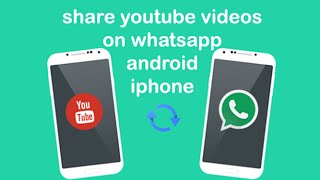 how to share youtube videos on whatsapp android  iphone [upl. by Gorlicki]