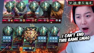 Mythical Immortal vs 9 Epical Glory  Mobile Legends [upl. by Clywd]