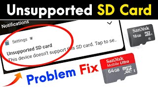 How To Fix Unsupported SD Card  Unsupported SD Card Ko Format Kaise Kare  Unsupported SD Card Fix [upl. by Schinica]