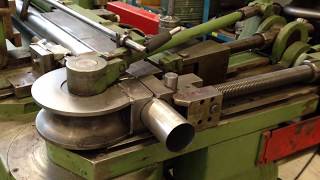 Dornbiegemaschine Curvatubi B90M 90mm Rohr Automatik 90mm steel pipe classic mandrel bending [upl. by Nodnal]