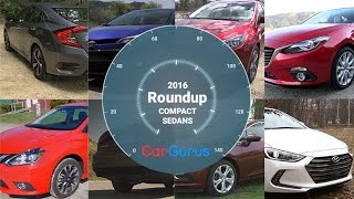 Best Compact Sedans 2016  CarGurus Compact Sedan Roundup [upl. by Joh]