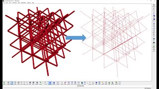 Lattice Structure from Solid to Beam elements [upl. by Nahtannhoj]