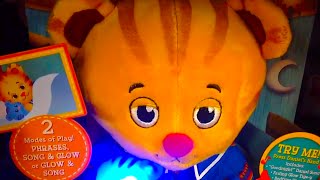 GOODNIGHT DANIEL amp TIGEY Light Up amp Singing Doll Bedtime Daniel Tiger REVIEW [upl. by Drhcir]