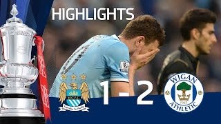 MANCHESTER CITY VS WIGAN ATHLETIC 12 Official goals and highlights FA Cup Sixth Round HD [upl. by Ogeid302]