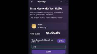 Make Money with Your Hobby Tapswap Code  Top 10 Ways to Make Money with Your Hobby tapswap [upl. by Kirred]