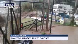 Alluvione Gargano tutte le immagini del disastro sulla costa tra Peschici e Vieste [upl. by Anattar]