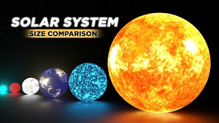 Solar System Size Comparison Universe Size 3D Comparison  Part 2 [upl. by Atilamrac]