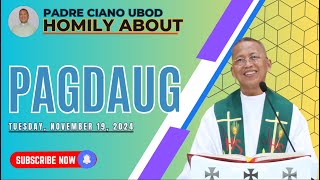 Fr Ciano Homily about PAGDAUG  11192024 [upl. by Leinahtan394]