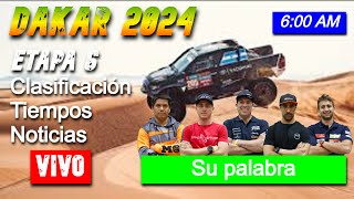 Acción intensa en el Dakar 2024  Etapa 6 MARATÓN transmitida en vivo [upl. by Llyrat]