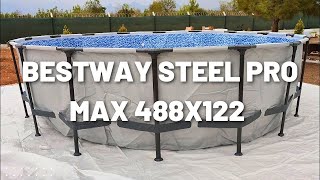 Prefabrik Havuz Kurulumu  Bestway Steel Pro Max 488x122  Merdoz [upl. by Annalla]