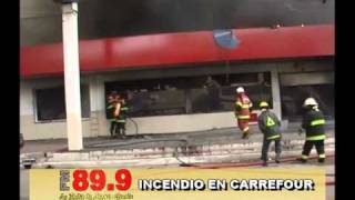 FM 899  INCENDIO EN CARREFOUR [upl. by Kohl110]