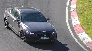 2021 Genesis G70 SPIED testing on Nürburgring [upl. by Rickart]