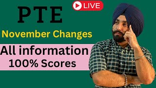 PTE exam changes 4th November all information templates working or not new templates Gurwinder Sir [upl. by Aenej]