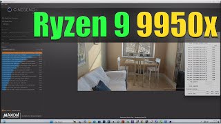 CINEBENCH R23 Ryzen 9 9950x [upl. by Voorhis]