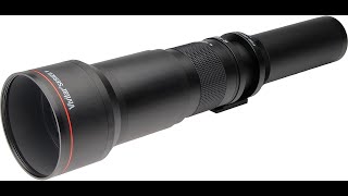 Quick Review Vivitar 6501300mm f816 Telephoto Lens Black T Mount [upl. by Kcirad]