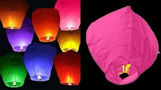 How To Make A Sky Lantern At Home  DIY Crafts [upl. by Darraj408]