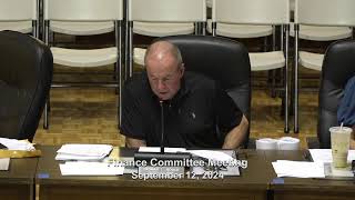 Peabody City Council Finance Committee Meeting  September 12 2024 [upl. by Royden]