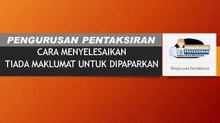 IDME PENYELESAIAN TIADA MAKLUMAT UNTUK DIPAPARKAN [upl. by Naitsirhk]